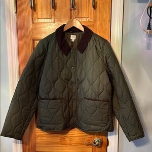 J Crew Factory Quilted Barn Jacket